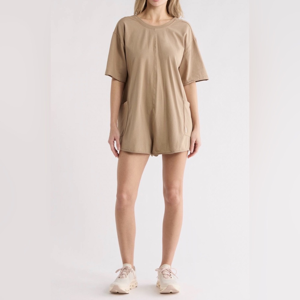 FREE PEOPLE HOT SHOT ROMPER This soft, relaxed-fit romper.  NWT